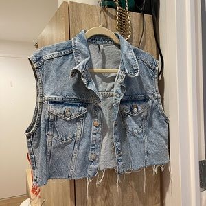 Zara denim top